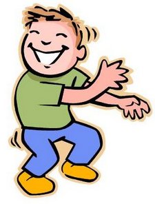 Boy dancing clipart