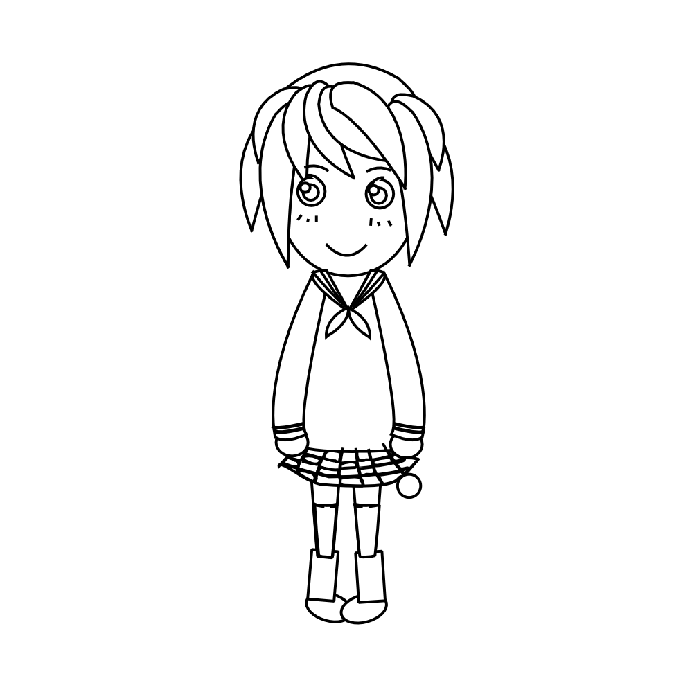 Clipart anime character