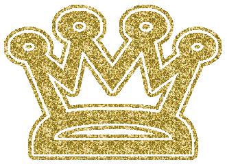 Gold Glitter Crown Clipart