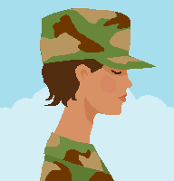Military Female Cliparts