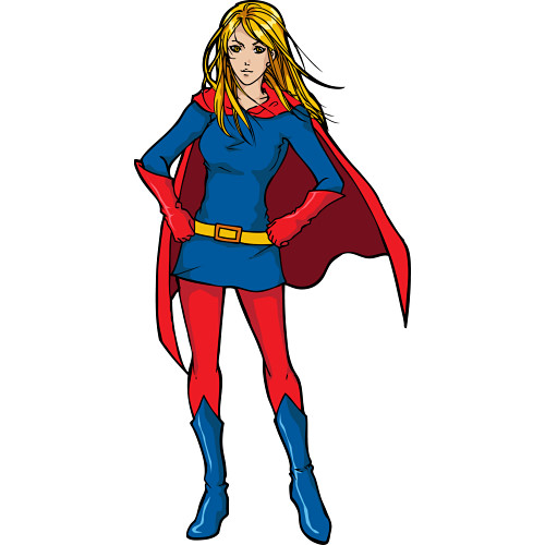 Women Superhero Cliparts