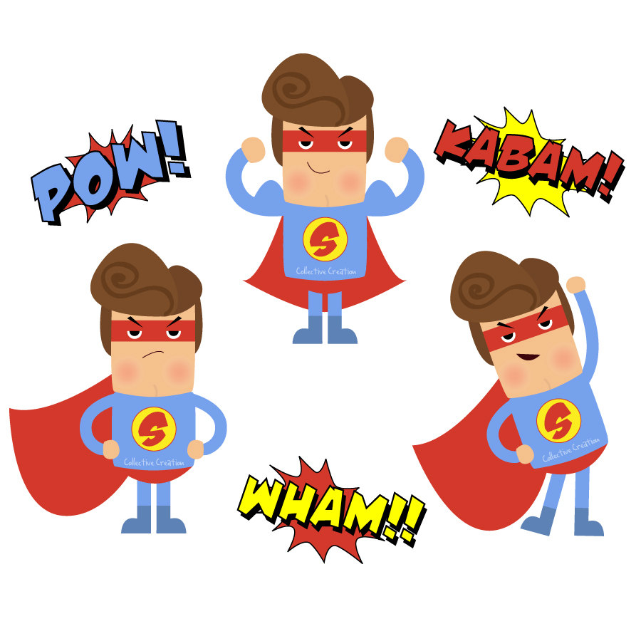 Women Superhero Cliparts