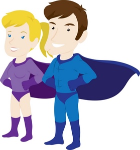 Women Superhero Cliparts