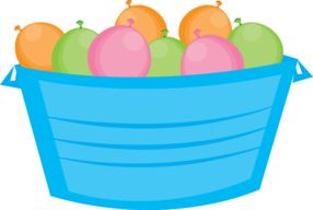Water balloons clipart image