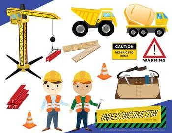 Under Construction Clip Art Set