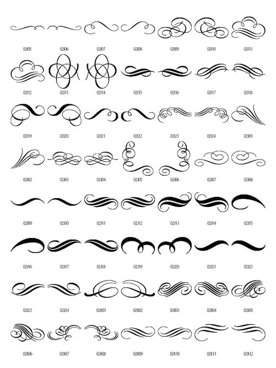 Decorative Swirls Cliparts