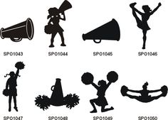 Group Cheerleading Cliparts