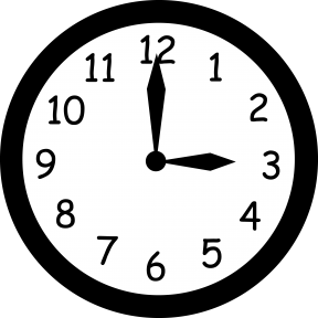 Simple Clock Cliparts