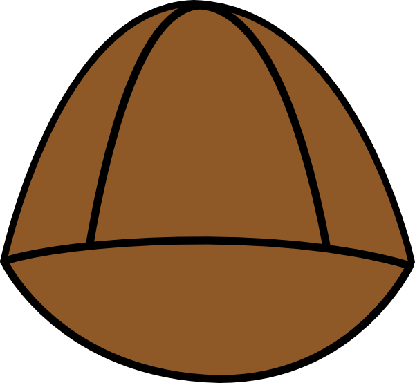 Plain Brown Hat Clip Art at Clker