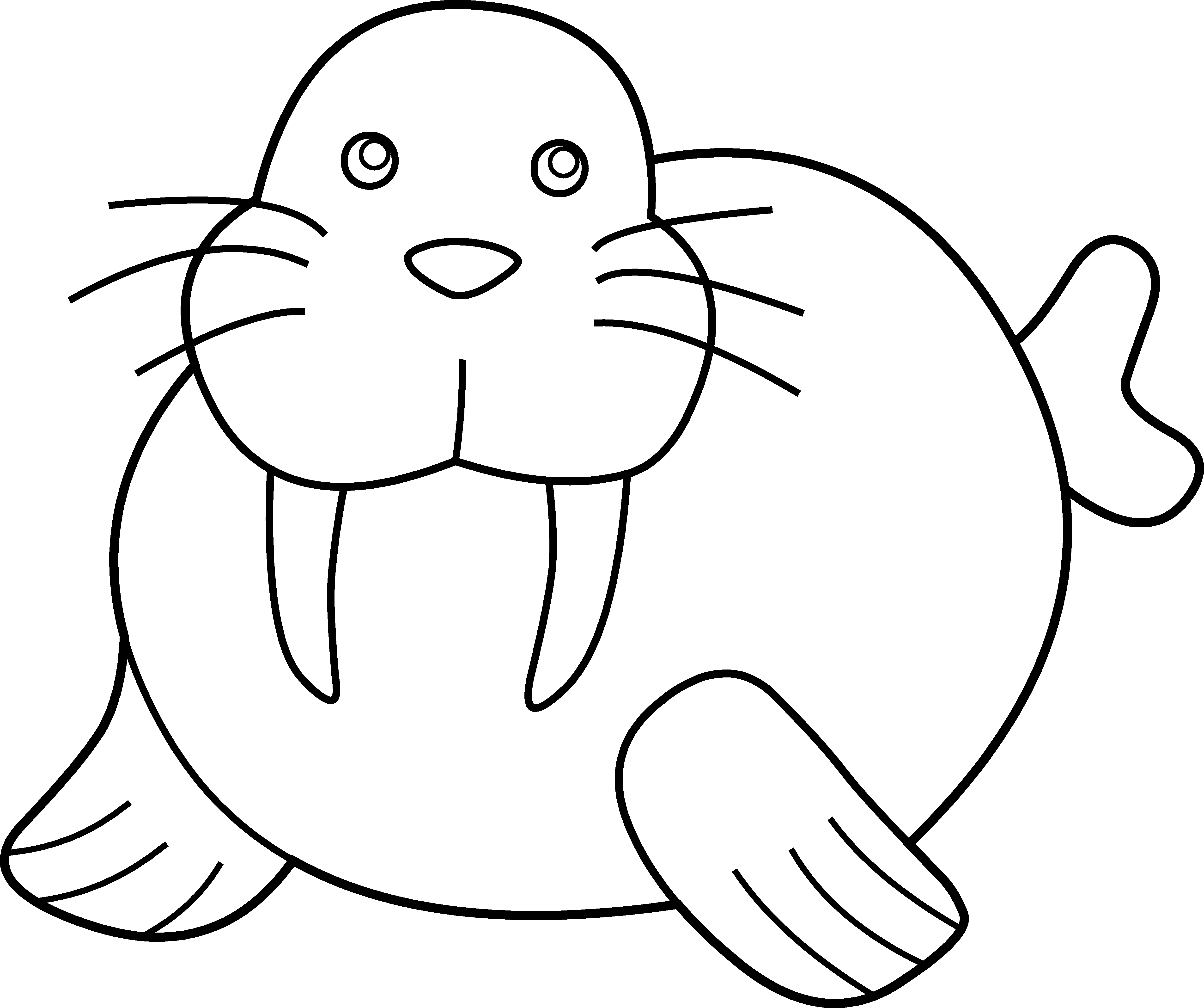 Otter Clipart Black And