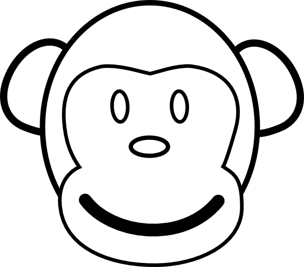 Monkey clipart easy