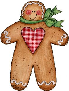 Cute Gingerbread Cliparts