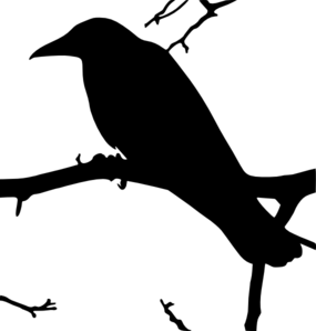 Raven Outline Cliparts