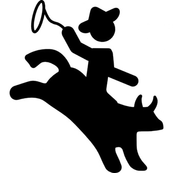 Rodeo clipart Vector