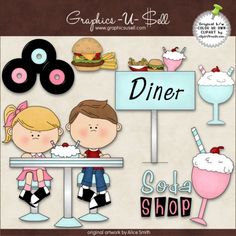 Meun 1950s Cliparts