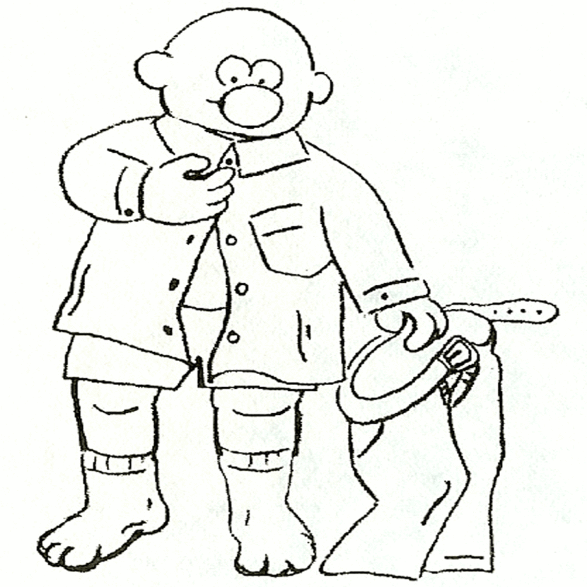getting dressed for school clipart black and white