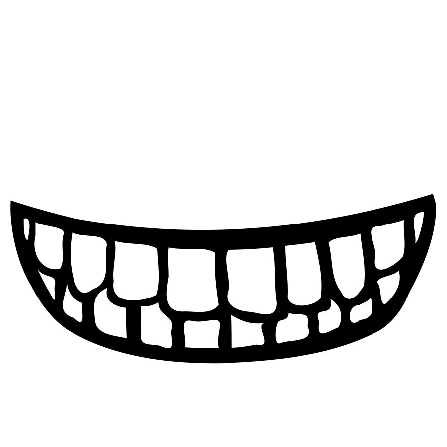 Creepy mouth clipart