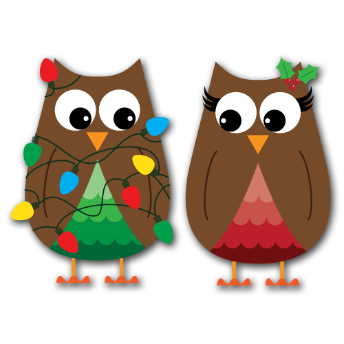 christmas owls clipart - Clip Art Library
