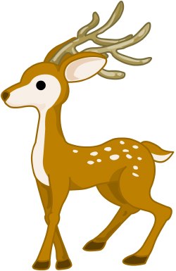 Reindeer Cliparts Side