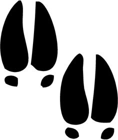 Deer Footprints Cliparts