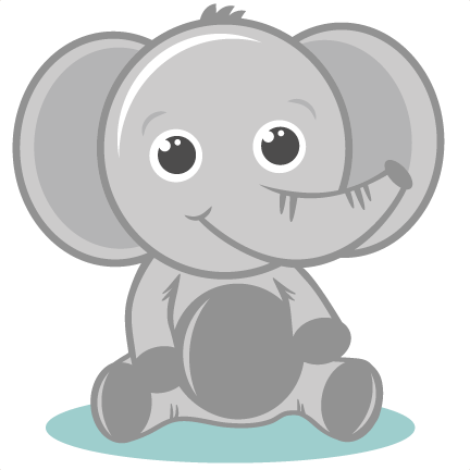 Baby elephant cartoon clipart transparent