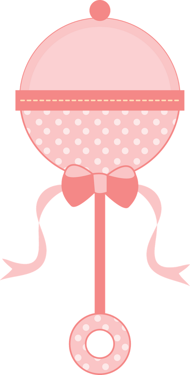 Pink baby shower clipart transparent background