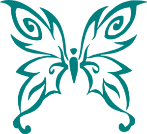 Ribbon Butterfly Cliparts