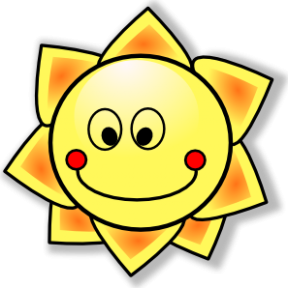 Smiley Sun Cliparts