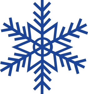 Large white snowflake clipart transparent background
