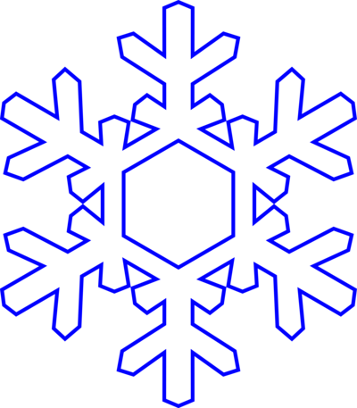 Large white snowflake clipart transparent background