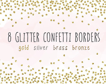 Gold Streamers Cliparts