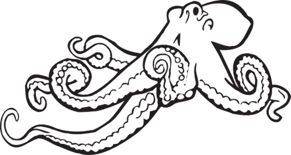 Watch Out On Pinterest Octopus Drawing Art And Kraken Clipart