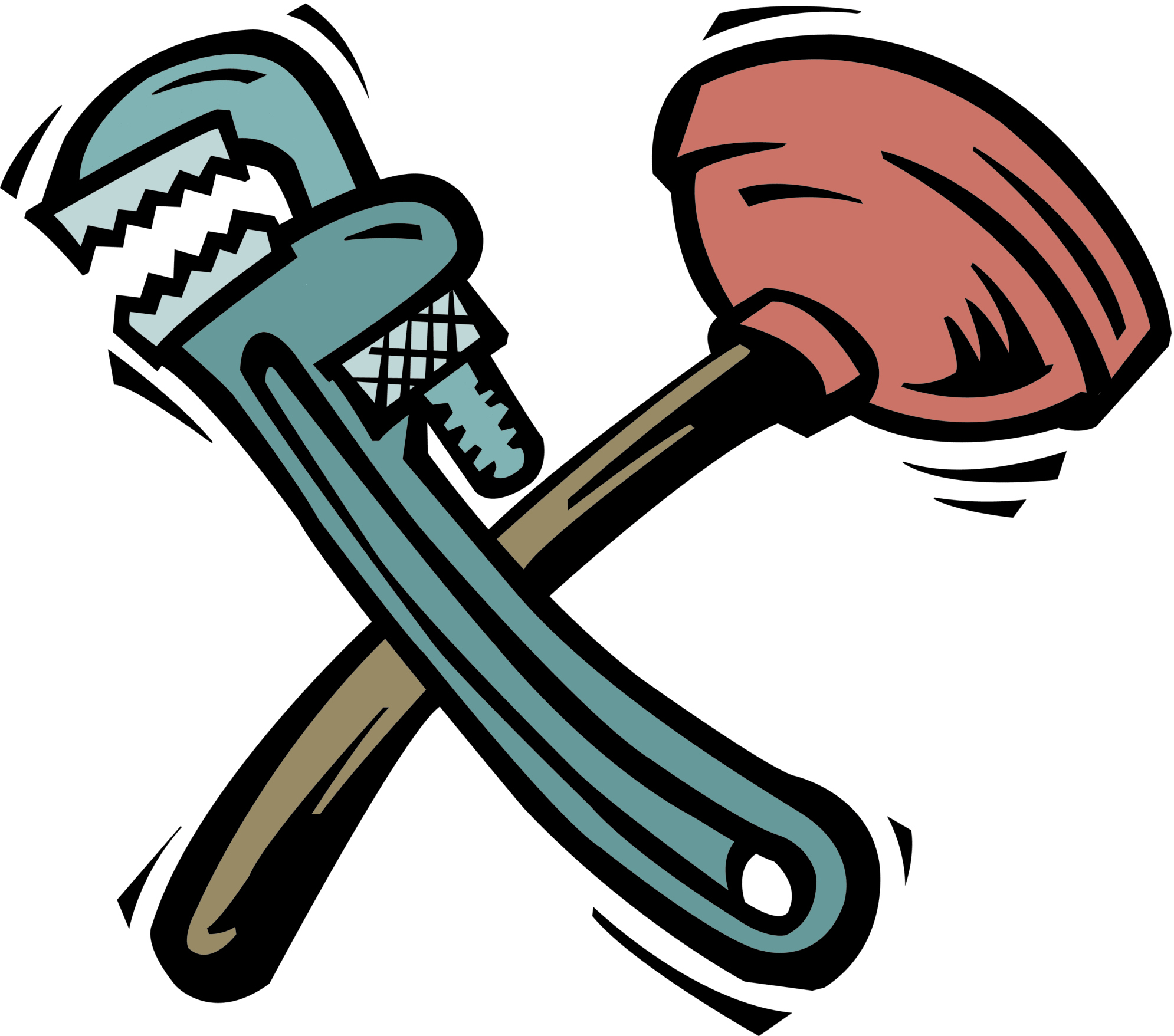 plumbing wrench clipart