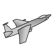Clipart jet plane 