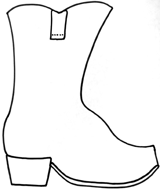 Cliparts Western Boot