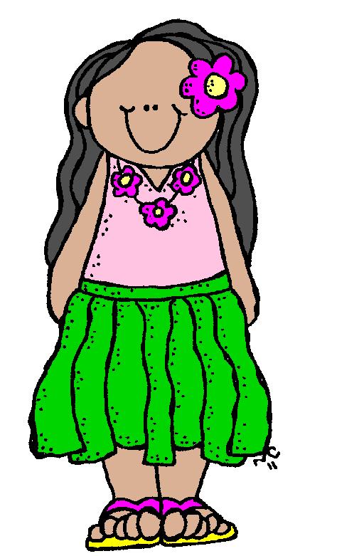 Hawaiian Woman Cliparts