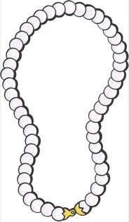 String of pearls clipart