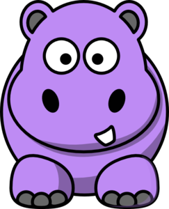 Cartoon Hippo Clip Art at Clker