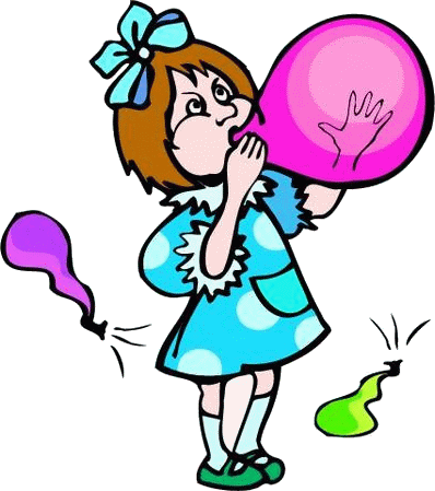 blowing balloon clipart black and white - Clip Art Library