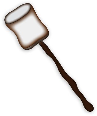 Camping clip art, Clip art of two s&made up of graham