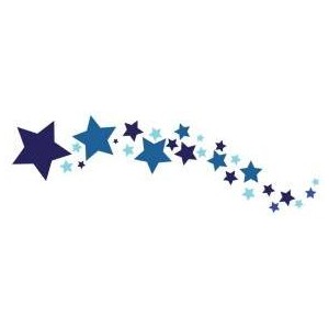 Shooting stars clipart on transparent background