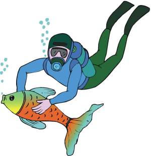 Scuba diving clip art