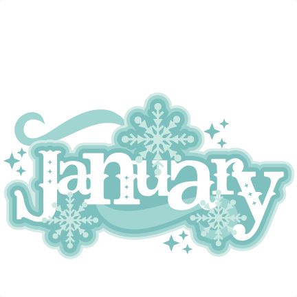 January Title SVG scrapbook cut file cute clipart files for