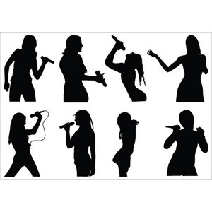 Singing Group Silhouette 