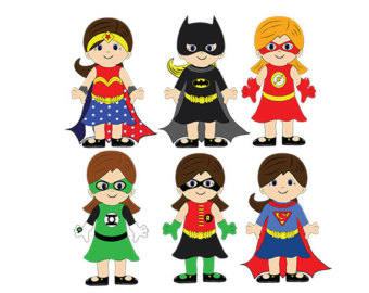 Comic Superhero Cliparts