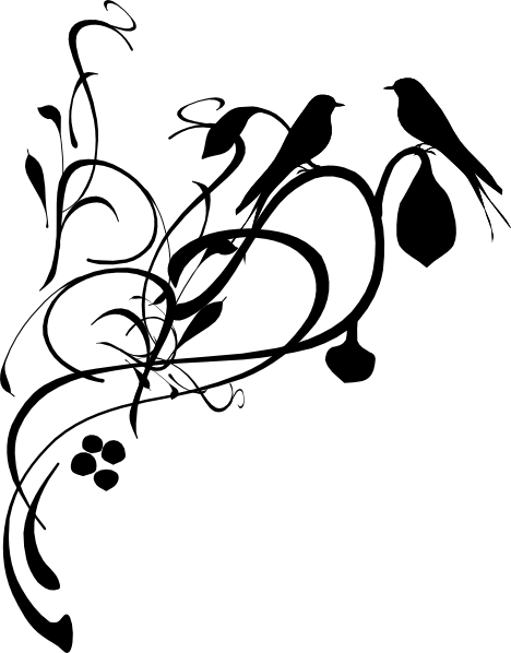 A Silhouette Of A Bird Singing