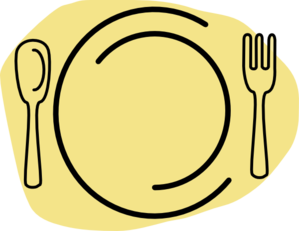 Clipart of breakfast plate