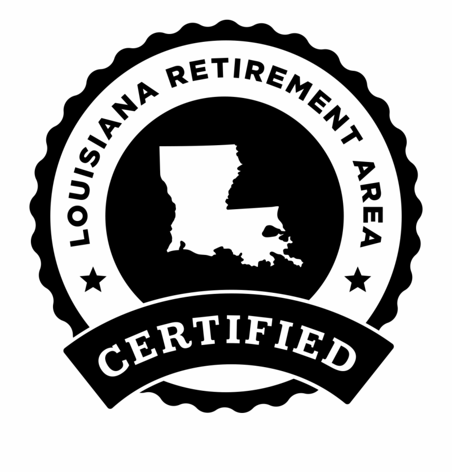 Retire In Louisiana Emblem