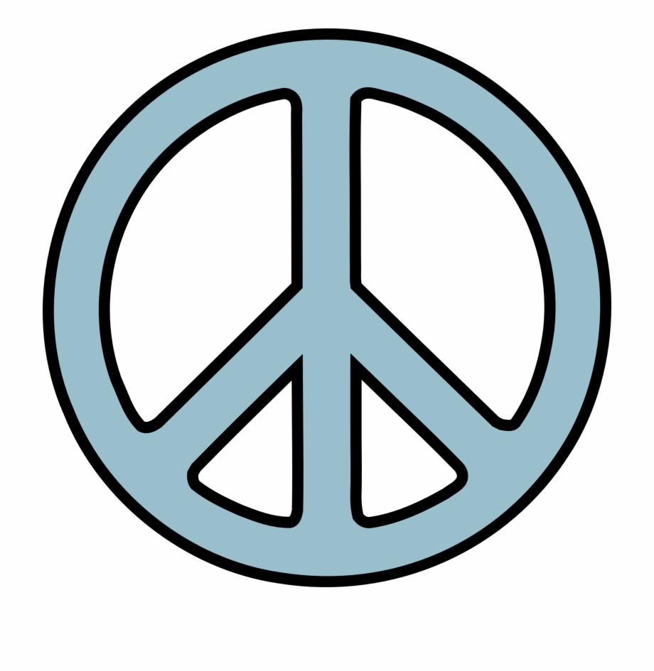 Peace Sign Clipart Protest Peace Sign Transparent Background