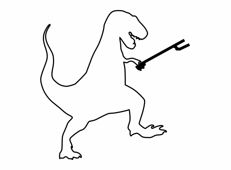 Matching Shirts For Brothers T Rex Silhouette Clipart